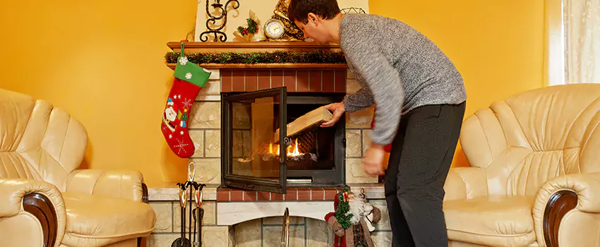 Rusted Metal Fireplace Restoration in Antelope, California