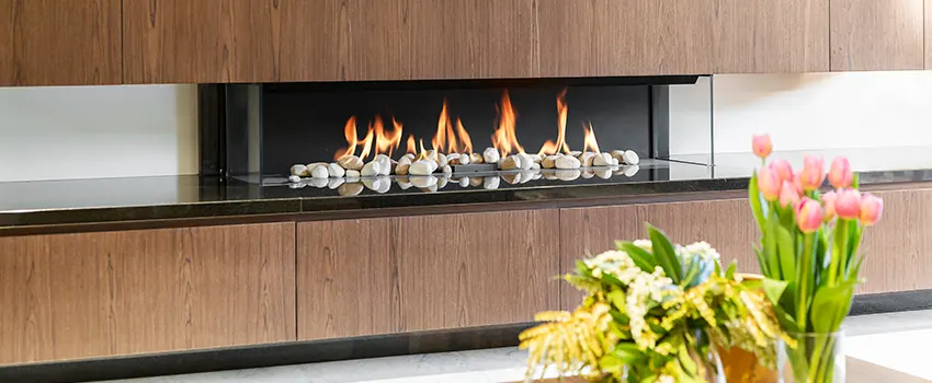 Double-height Fireplace Design Refurbishment in Antelope, California
